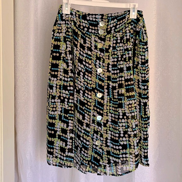 Bob Mackie Dresses & Skirts - MACKIE & CO. Chiffon Button Front  Skirt. Sz: 10
